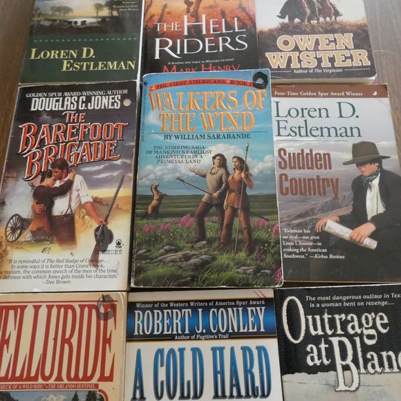 Lot Of 9 Vintage Western Paperbacks Various Authors - Picture 3 of 8